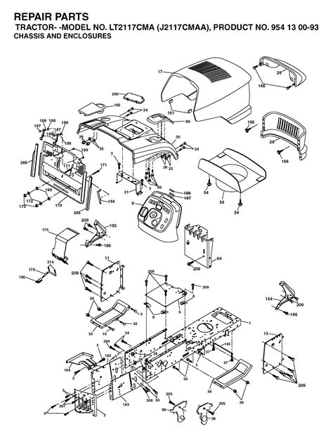 Pièces détachées Tondeuse autoportée JONSERED LT 2117 CMA Spareka