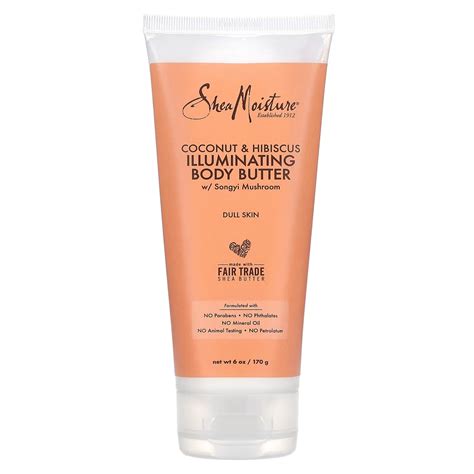 Sheamoisture Illuminating Body Butter Coconut And Hibiscus 6 Oz 170 G