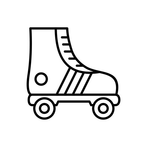 Roller Skates Outline Icon 13091194 Vector Art At Vecteezy