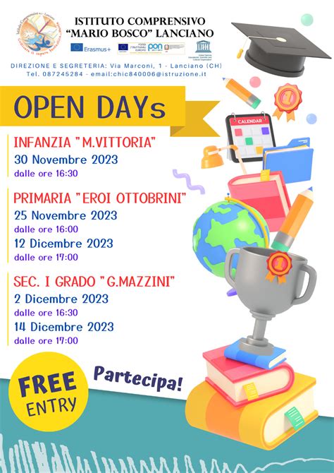 Open Days Ic Mario Bosco Istituto Comprensivo Mario Bosco