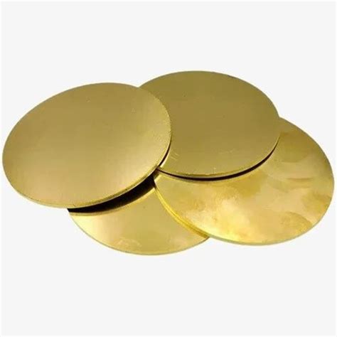 Golden Round Brass Circles For Utensils For Hardware Fitting Grade C36000 At Rs 610 Kg In