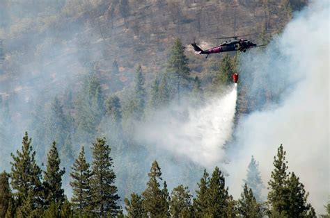 Calif National Guard Members Battle Northern California Wildfires