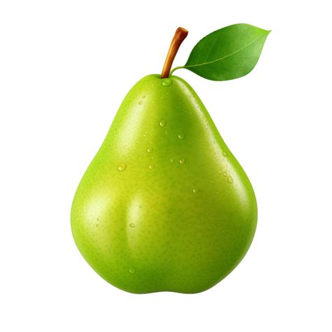 Fresh Juicy Green Pear Ai Generative Png