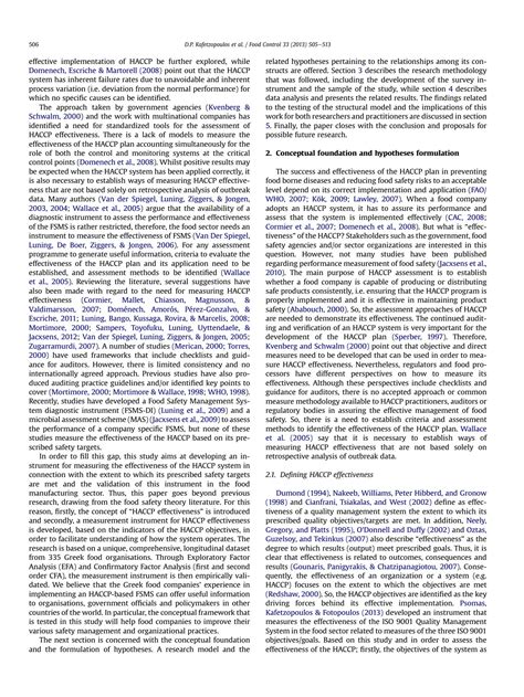 SOLUTION Measuring The Effectiveness Of The Haccp Food Safety