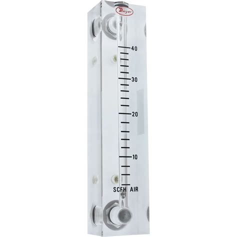 Dwyer Visi Float VFB 65 Acrylic Flowmeter 0 2 4 LPM Air 4 Scale