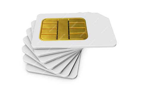 Premium Photo Sim Card 3d Rendering