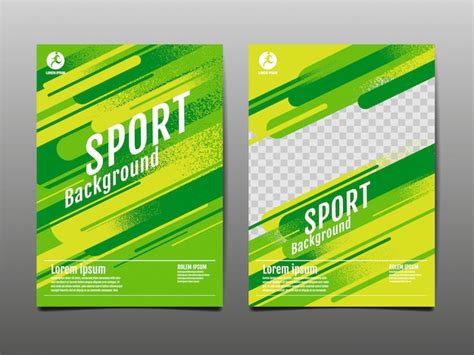 Premium Vector Layout Template Sport Background Illustration