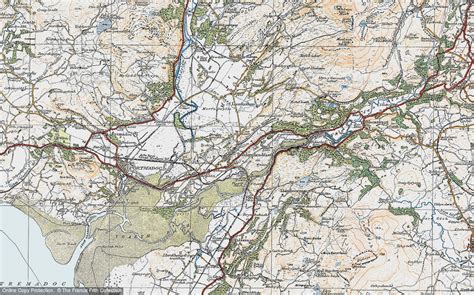 Historic Ordnance Survey Map of Penrhyndeudraeth, 1922