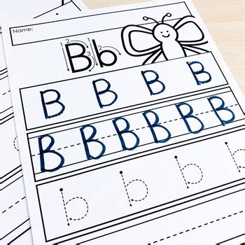 Alphabet Handwriting Letter Formation Lines Worksheets | TPT