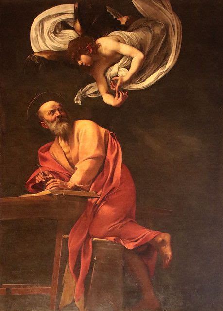 Caravaggio Michelangelo Merisi 1571 1610 San Matteo E L Angelo