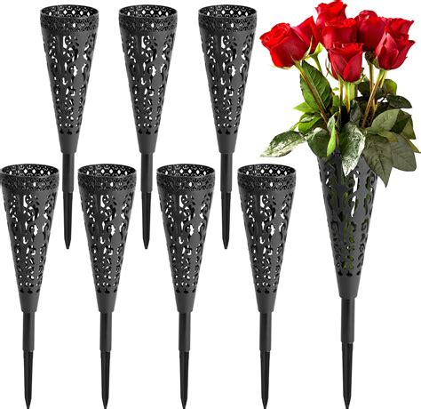 Amazon Grave Decorations Vases Memorial Floral Vases With Foam