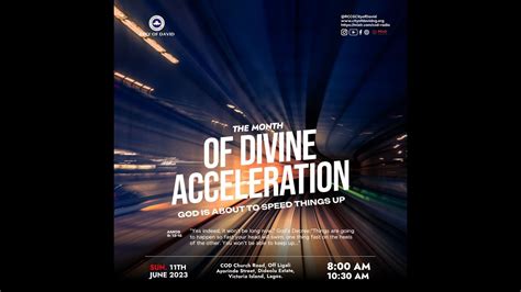 The Month Of Divine Acceleration Rccg City Of David Sunshine Service