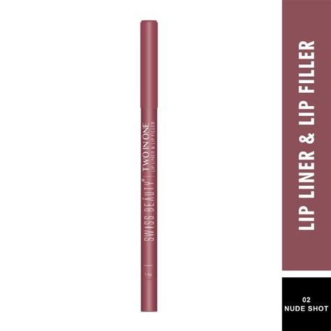 Swiss Beauty Two In One Lip Liner Lip Filler Nude Shot Buy Swiss Beauty Two In One Lip