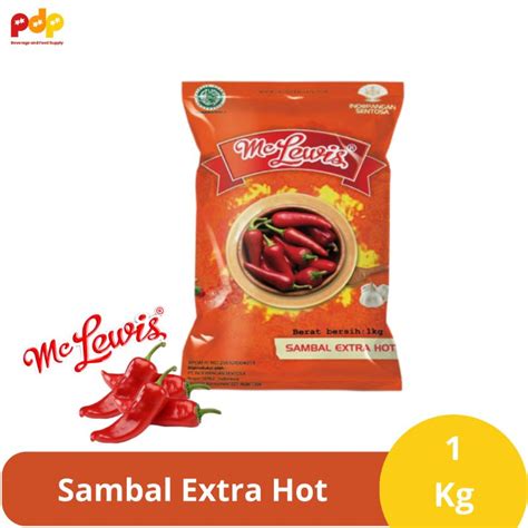 Jual Mc Lewis Sambal Extra Hot Hot N Hot 1 Kg Shopee Indonesia
