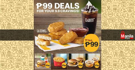 Mcdonalds P99 All Week Deals Manila On Sale