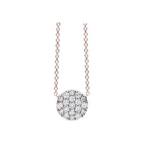 Achat Pendentif Veron Roques Pastilles En Or Rose Et Diamants