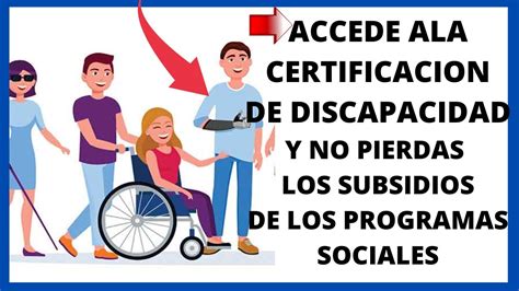 Como Obtener Tu Certificado Discapacidad Rlcpd Y Aplicar A Los Subsidios 👉 Discapacitados Youtube