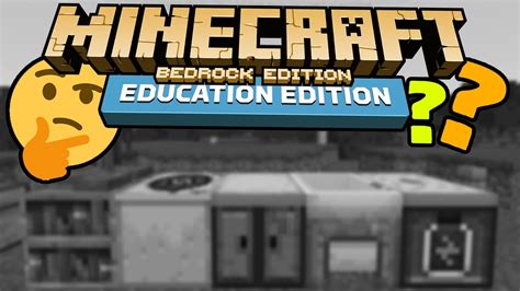 Bedrock Vs Education Edition