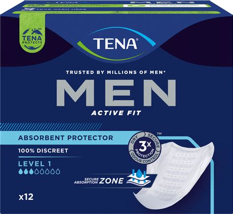 Урологические прокладки для мужчин Tena Men Active Fit Level 1 12 шт ...