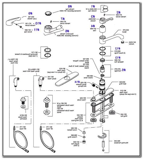 Delta Single Handle Kitchen Faucet Parts Diagram Faucet Delt