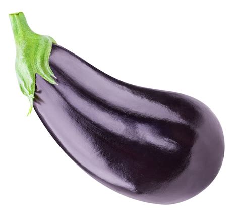 Premium Photo Ripe Fresh Raw Purple Eggplant Isolated