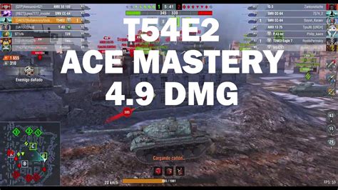 T54E2 Ace Mastery 4 9 DMG WOT Blitz YouTube