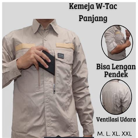 KEMEJA LAPANGAN TACTICAL OUTDOOR W TAC LENGAN PANJANG Lazada Indonesia