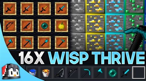 Wisp Thrive 16x Mcpe Pvp Texture Pack Fps Friendly Youtube