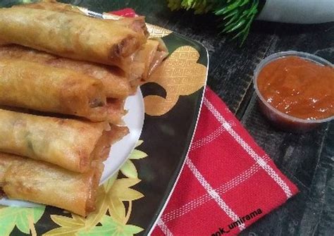 Resep Lumpia Semarang Isi Rebung Dan Ayam Oleh Umi Rama Cookpad