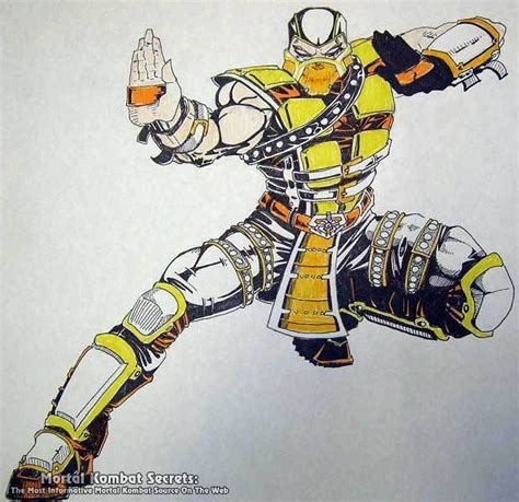 Drawing of scorpion - Scorpion from MK Fan Art (10650177) - Fanpop