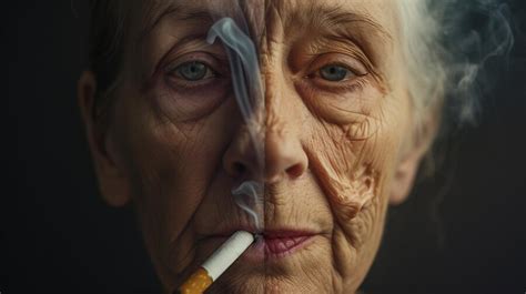 Premium Photo | A creative visual comparison of the effects of smoking ...