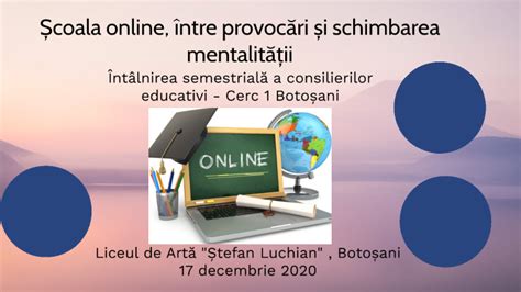 Școala online între provocări și schimbarea mentalității by Andreea