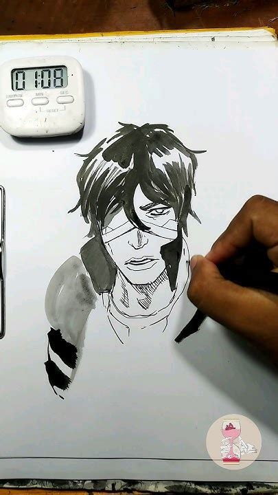 Draw Sado Yasutora Chad In 5 Minutes Bleach Bleachtybw Sketch