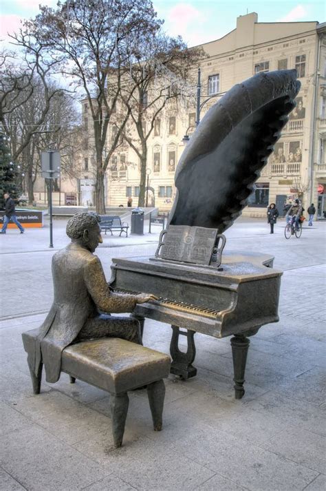 Polish Pianist Frederic Chopin Monument In Lazienki Park Warszawa