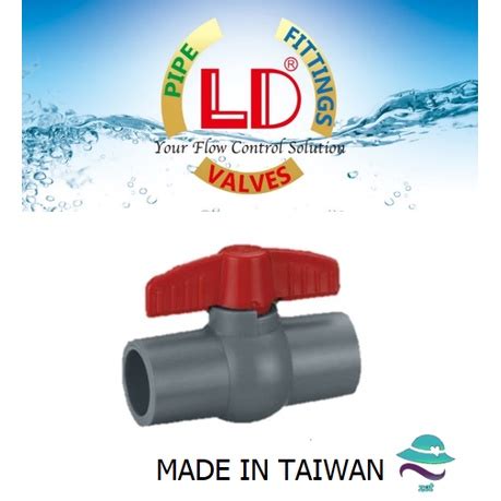 LD 828 PVC Ball Valve Socket End 1 2 2 Shopee Malaysia