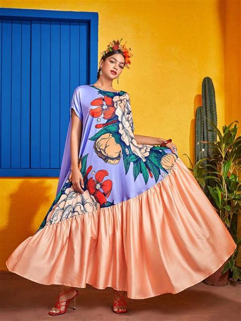 Frida Kahlo X SHEIN X Designer SHEIN X Pompi García Floral Print