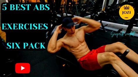 Best 5 Abs Exercises Six Pack Gym Youtube