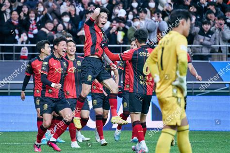 Fc Seoul Players Celebrate Their Second Editorial Stock Photo - Stock ...