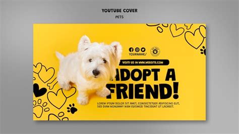 Free Psd Flat Design Pet Template