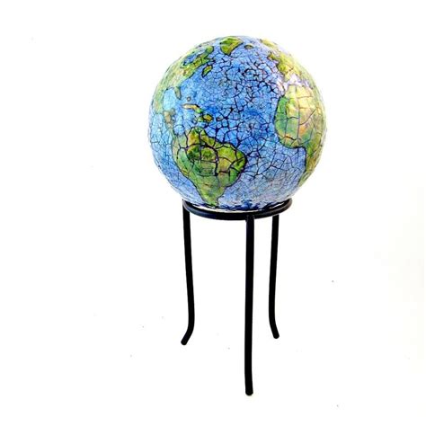 Abstract Papier Mache Globe Sculpture: Paper Earth - Created by Renée