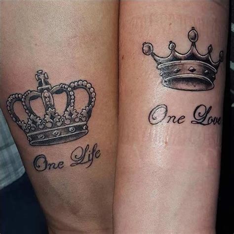 165 Matching King And Queen Tattoos For Couples 2021 Queen Tattoo