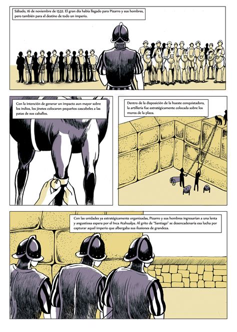 La Captura De Atahualpa Comic Pages Behance