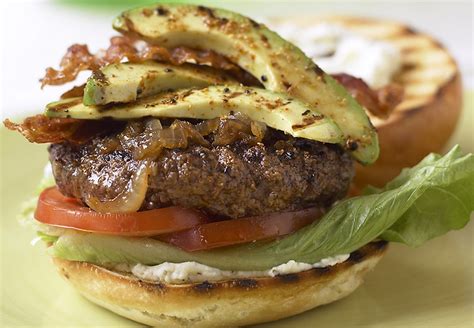 Grilled Avocado Blt Burger California Avocados