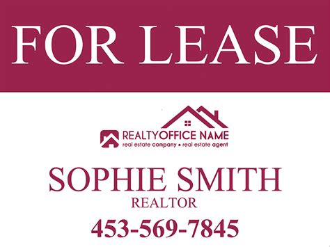 Real Estate Yard Sign Template | Realtor Yard Sign Template