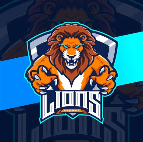 Premium Vector Lions Mascot Esport Logo Design