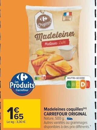 Promo Carrefour Madeleines Coquilles Chez Carrefour