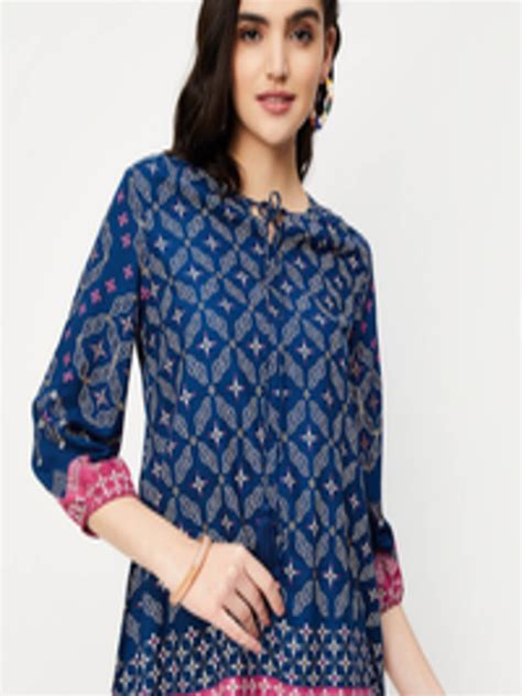 Buy Max Ethnic Motifs Printed Tunic Tunics For Women 25608616 Myntra