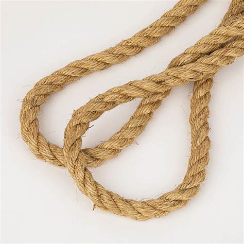 High Density Factory Wholesale 3 4 Strand Natural Jute Rope Jute Rope