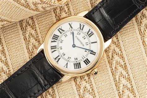 Cartier Ronde Solo Oro De Quilates Cuarzo Kal A Ref W