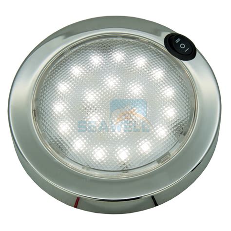 LED Boat Dome Light RV Caravan Cabin Interior Light White Red 12V